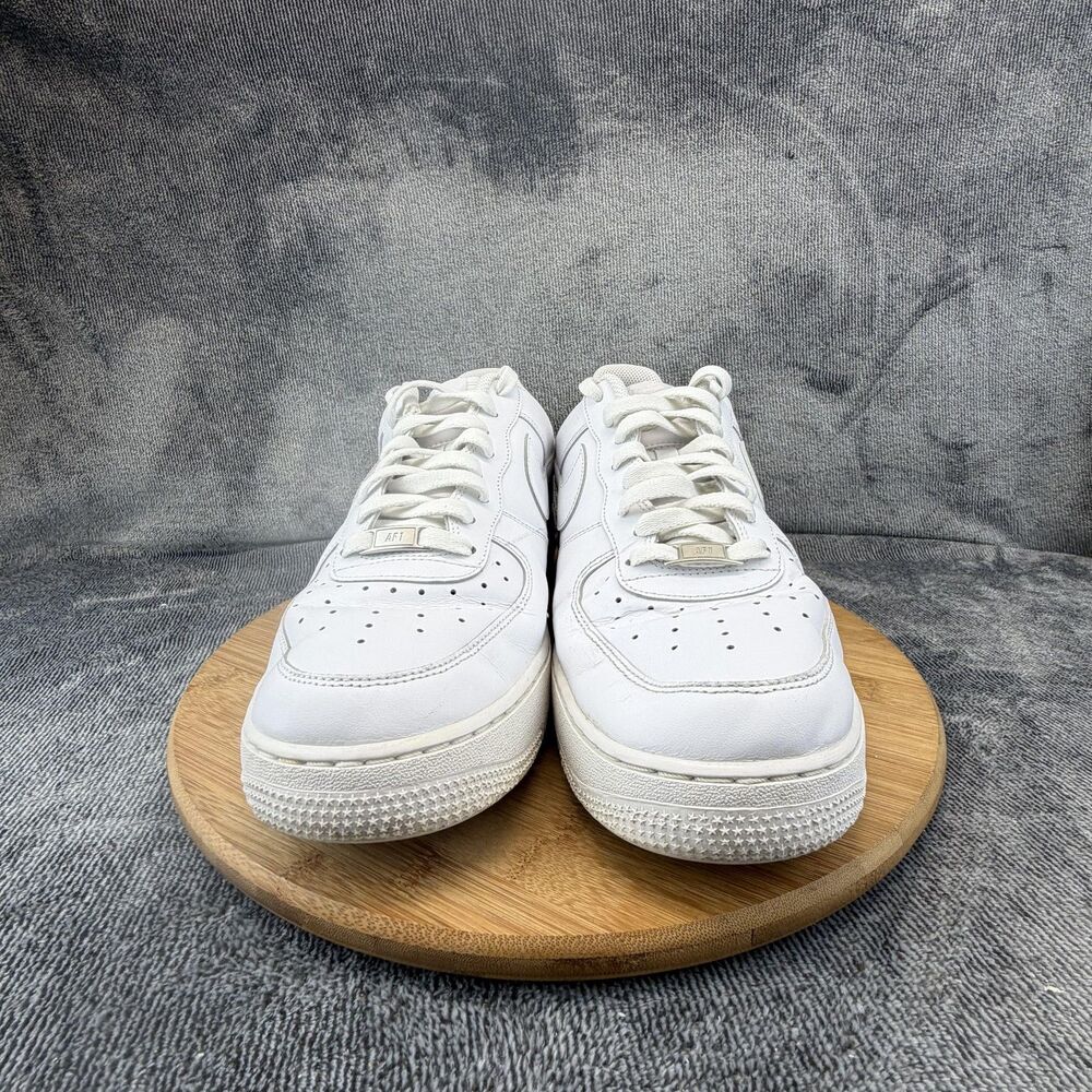 Nike Air Force 1 Low Shoes Mens Size 12 White Leather Low Top CW2288-111 - Picture 2 of 10